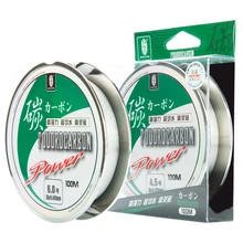 Zukibo 100m 100% fluorocarbon linha de pesca japão monofilamento líder afundando linha transparente desgastar-resistente corda de pesca