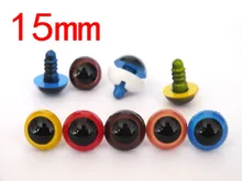 Frfree Shipping!50pcs 15mm mix color Colored Safety Eyes / Plastic Eyes – Amigurumi Animals Craft Eyes