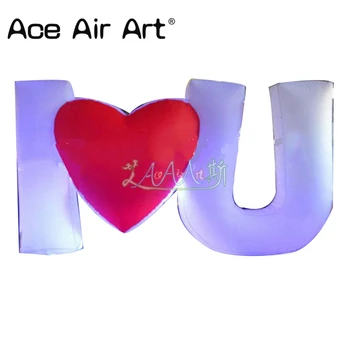 

Hot promotional 2019 valentine's day customized led inflatable light /giant inflatable love letters for wedding or event