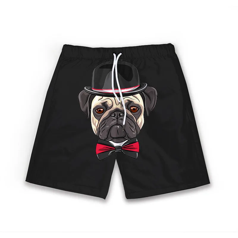 

Pug Gorilla Camouflage Dolphin Board Shorts Beach Dog Summer Men Breathable Quick Dry Surfing Trunks Swimwear Funny Short Pants