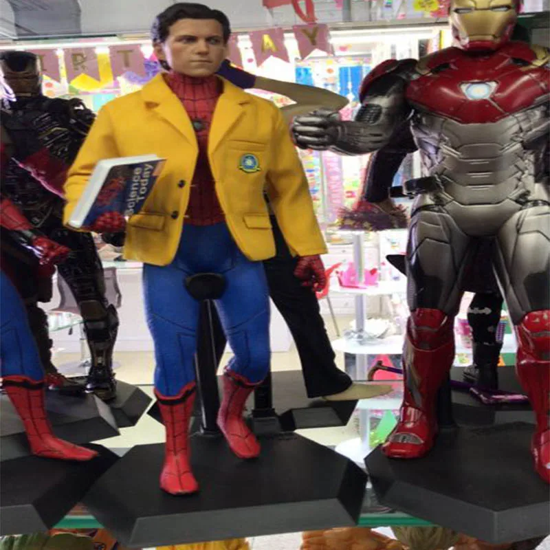 Marvel Мстители паук приходя Домой с костюм 2 знак головы Сумасшедшие игрушки ПВХ
