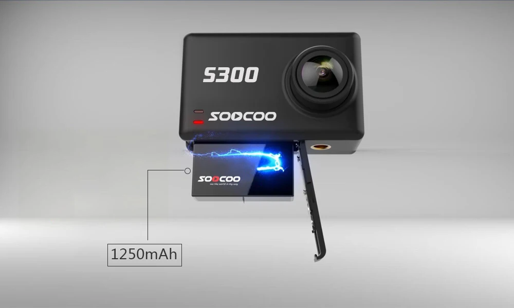 SOOCOO S300 2,3" lcd сенсорный экран 170 широкоугольный объектив 2,4 ГГц пульт дистанционного управления 4K 30FPS Экшн-камера 16 МП WiFi Водонепроницаемая Спортивная камера