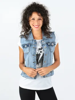 

Frayed denim Vest