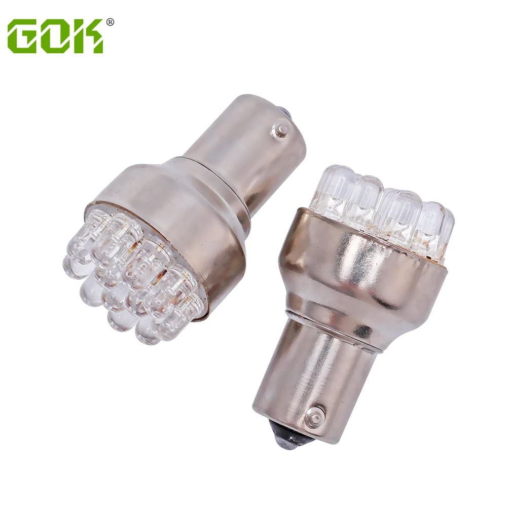 2 шт. Автомобильные светодиодные 1156 1157 Светодиодные Bay15d ba15s 12LED задние/задние