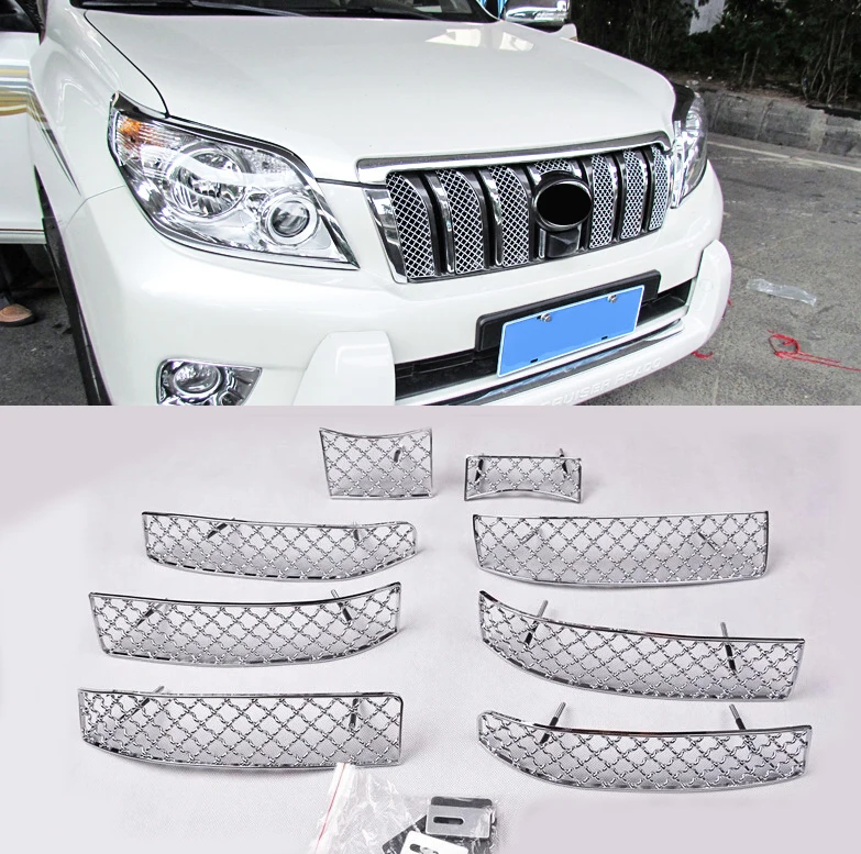 8PCS stainless steel Car Insect Screening Mesh Front Grille For Toyota