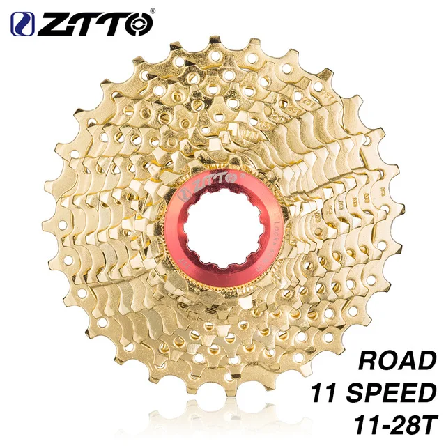 

ZTTO Racefiets 11s28T Golden 22 Speed Freewheel Gouden Cassette Tandwiel 11-28 t voor k7 rivaal kracht ultegra fiets Deel