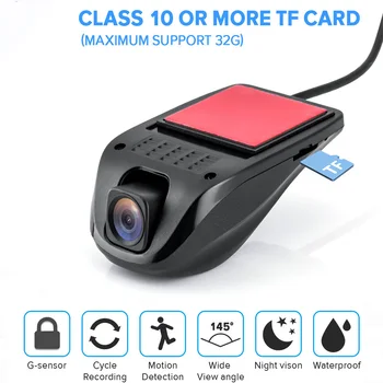 

car Driving recorder camera dash cam sub dvr camera Portable Car DVR HD Night Vision Registrator Recorder For Android System