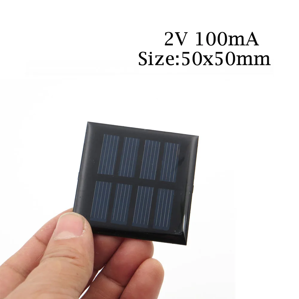 Солнечная зарядка 1 в 1,5 в 2 в мини Солнечная система для аккумуляторов, зарядные устройства для мобильных телефонов, портативная солнечная панель 0,5 Вт 0,45 Вт 0,65 Вт 0,2 Вт 0,3 Вт 0,6 Вт