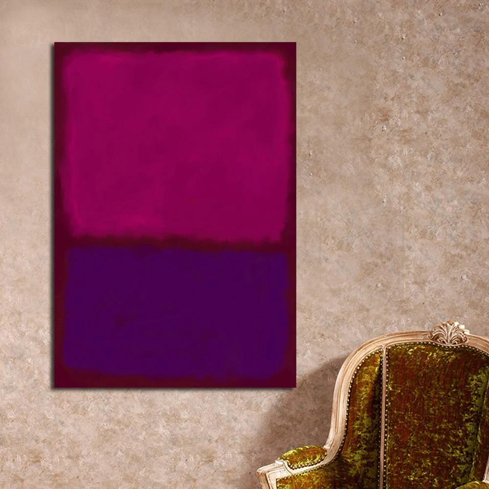 JQHYART Mark Rothko классическая картина маслом настенная художественная картина домашний декор Печать на холсте гостиная Современная без рамки