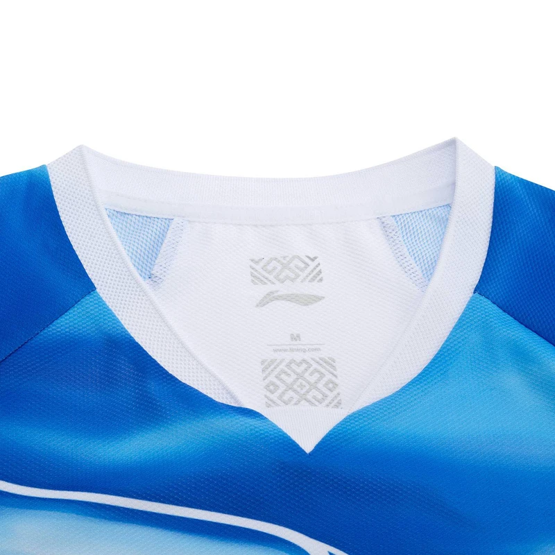 Женская футболка для бадминтона Li Ning топ соревнований полиэстер спандекс на