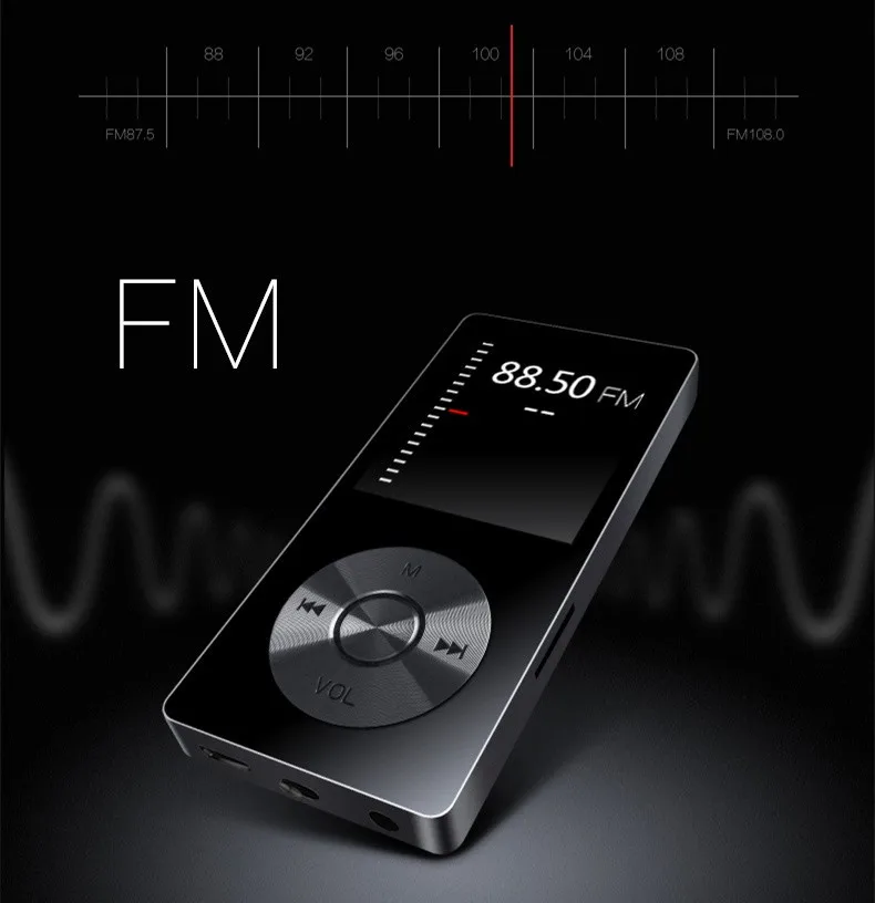 Металлический MP3-плеер 8 Гб динамик 1,8 дюймов сенсорный экран USB mp3 FM рекордер электронная книга часы данные MP3 музыкальный плеер K9