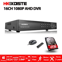 16-канальный видеорегистратор AHD DVR 1080P DVR 16CH AHD AHD-H 1920*1080 2.0MP CCTV видео Регистраторы DVR CVI TVI NVR HVR 5 в 1 безопасности Системы