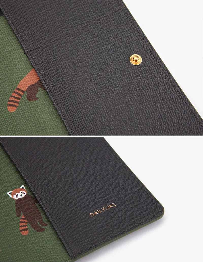 Passport Cover Lovely Animal Travel Foldable ID Holder Long Section Passport Clip Flight Bit License Wallet Sets Bag PC0063 (20)