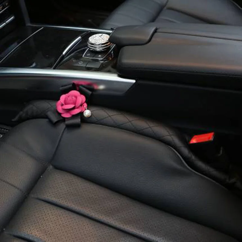 Универсальное автомобильное кресло Camellia, заполнитель зазора из искусственной кожи, автокресла, фиксатор утечки, мягкая подкладка, прокладка, кобура, аксессуары для передних сидений