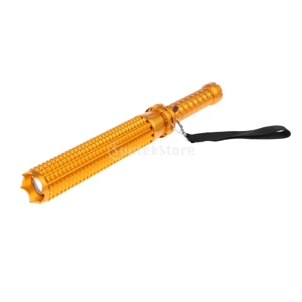 

Baseball Bat Flashlight Torch Rechargeable Zoomable 5 Modes LED Lamp Outdoor Self Defense Security Light