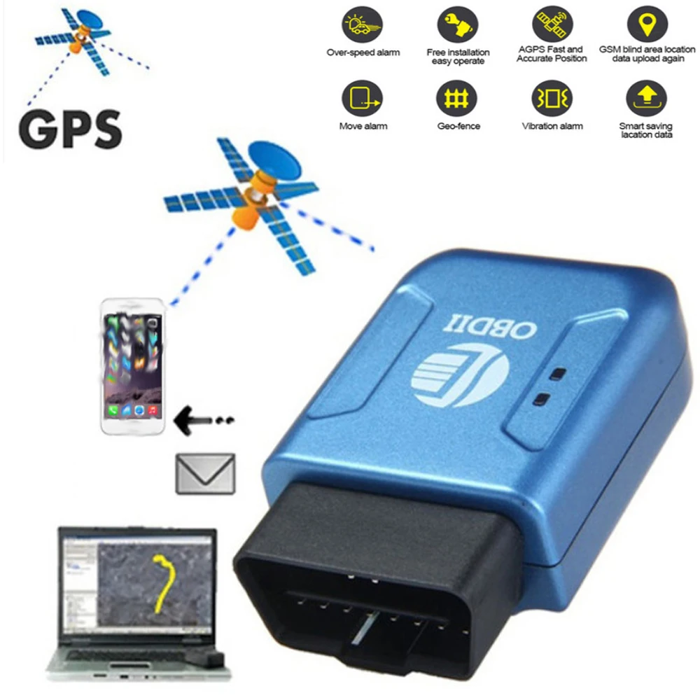 Goede Koop TK206 OBD2 Auto Gps Tracker Real Time Voertuig Met Tracking