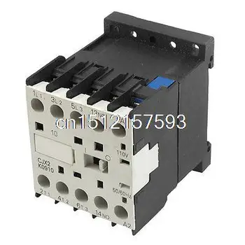 

CJX2-K0910 110 Volts Coil 35mm DIN Rail 9A Three Pole 3P 1NO AC Contactor