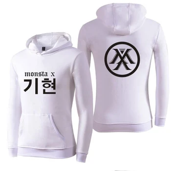 

Korean K-POP KPOP MONSTA X Hoodies For Men Women Streetwear Hip Hop Letter Printed Fans Supportive Hooded Sweatshirt Pullovers