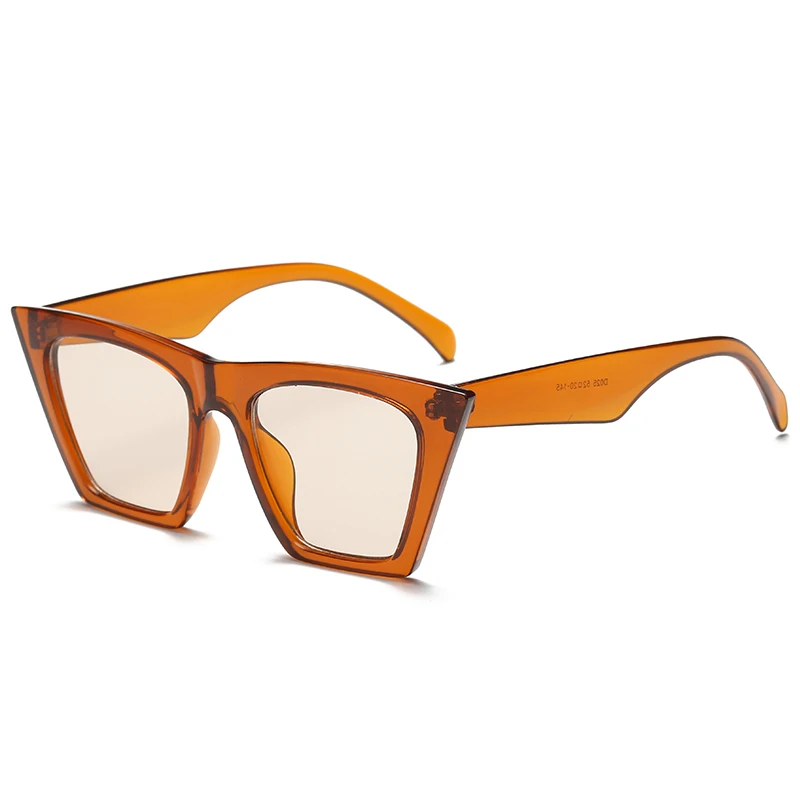 Сова город кошачий глаз женские солнцезащитные очки Брендовые дизайнерские ретро солнцезащитные очки мужские винтажные женские очки UV400 классические солнцезащитные очки - Цвет линз: C4 Orange