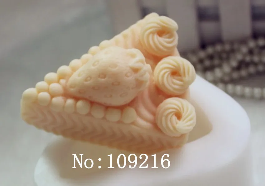 1 шт в форме клубничного торта(ZX367) силиконовые формы для мыла ручной работы DIY силиконовые формы