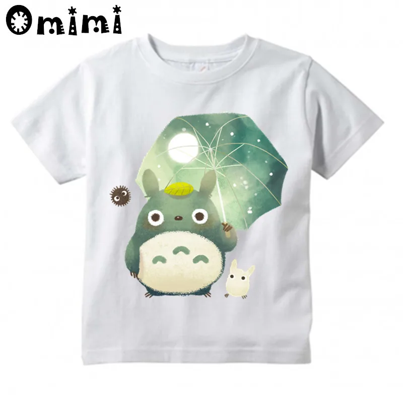 Children's Anime My Neighbor Totoro Printed T Shirt Kids Great Casual Short Sleeve Tops Boys and Girls Cute T-Shirt
