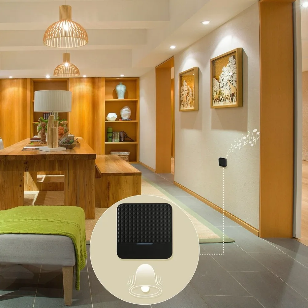 Solar Powered Wireless Doorbell Alert System LED Light Intelligent Home Door Bell 300M Range 52 Chimes Electric Doorbell Solar Powered Wireless Doorbell Alert System LED Light Intelligent Home Door Bell 300M Range 52 Chimes Electric Doorbell