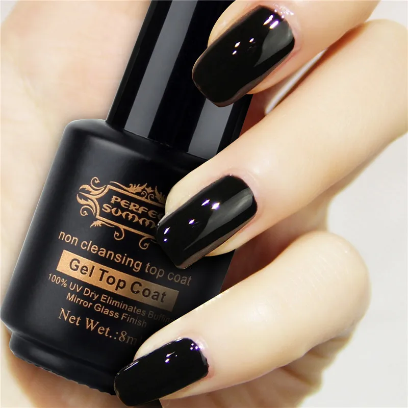 

Perfect Summer Top No Wipe Nail Top Non Cleansing Top Coat UV LED Gel Polish Eliminates Buffing Mirror Effect Gel Nail Polish