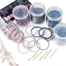 20 коробках резинки для волос веревки для девочек сладкий парикмахерские простой фундамент галстук волос кольцо дна веревки G0409