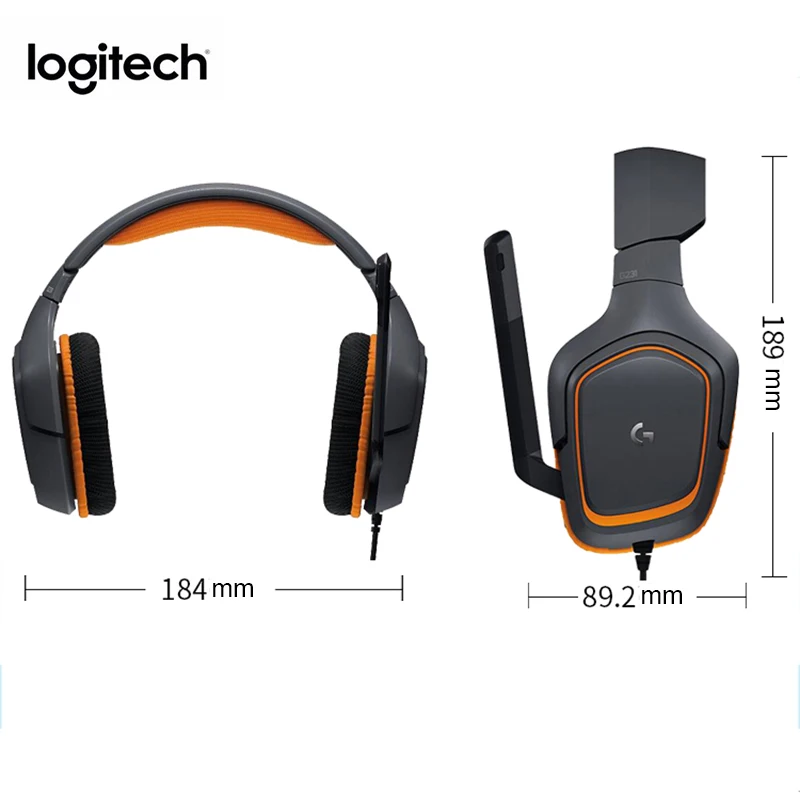 logitech G231 PRODIGY игровая стереогарнитура Шум bluetooth-наушники с системой снижения уровня микрофон 3,5 мм разъем для наушников Compatibel для Xbox One PS4