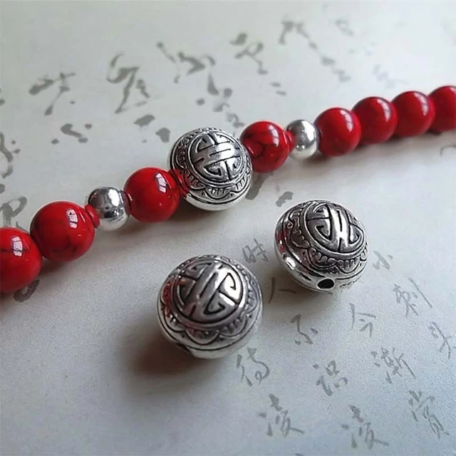 Tibetan Silver Beads 5mm Hole  Tibetan Silver Beads Spacers - 10pcs Hole  2mm Silver - Aliexpress