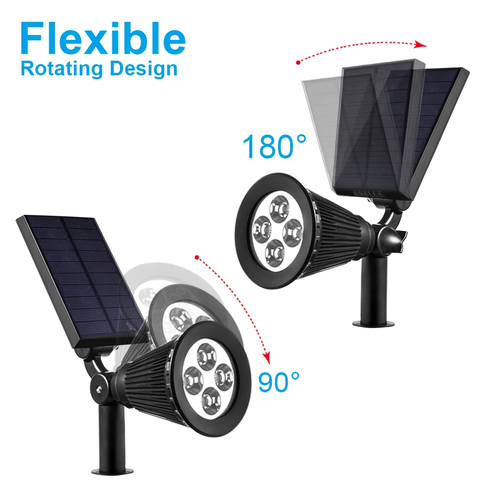 BRILEX LED Lamp Black IP65 ABS 5V Garden Outdoor Solar Light Garden Solar Light Outdoors Solar Lights For Garden Decoration