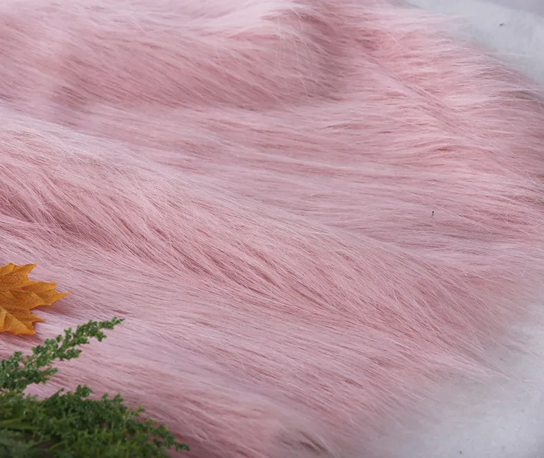 Розовый мех Ткань-ремесло Фурсьют мех, пушистый ткань с длинным ворсом искусственный мех для фон для фотосъемки с изображением домашние декорации "сделай сам"