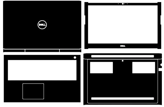 Специальные виниловые наклейки для ноутбука из углеродного волокна для DELL INSPIRON 7577 i7577 15,6"