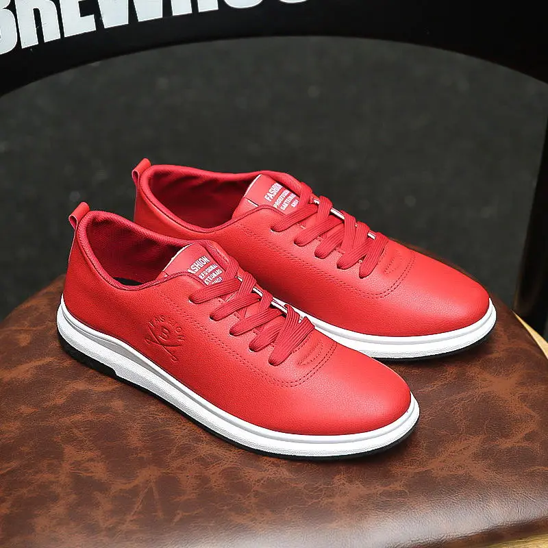 

LAISUMK New Large Size British Style Fashion Men'S Spring Summer Lace With Low To Help Sell Hot Shoes Korean Casual White Shoes