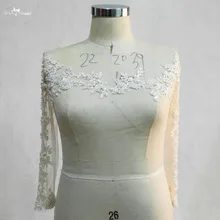 Rsj142 Лодка декольте 3/4 одежда с длинным рукавом Кружево бисером свадебное болеро