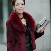 Женская тонкая короткая куртка из искусственного меха большого размера, модная женская верхняя одежда из искусственного меха, Женская Шуба K759