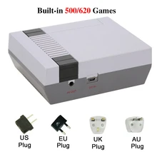 Прямая поставка, портативная семейная игровая консоль для отдыха, AV порт, Ретро стиль, встроенные классические игры 500/620, двойной геймпад, игровой плеер