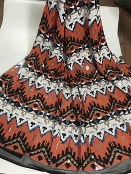

embroiderd lace fabric David-10.1426 with sequins beautiful Nigerian sequins lace fabric for party dress