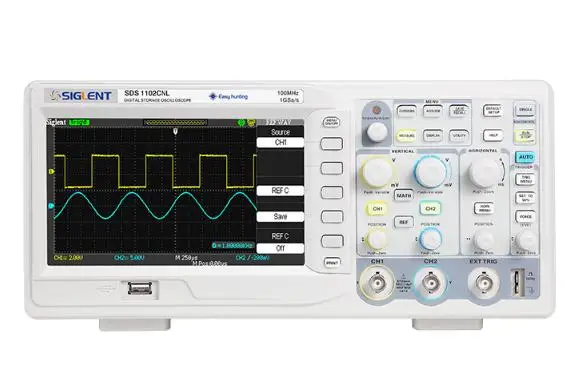 Siglent цифровой осциллограф SDS1102CNL 100 МГц 2Ch 1GS/s USB 110-240 в " TFT lcd