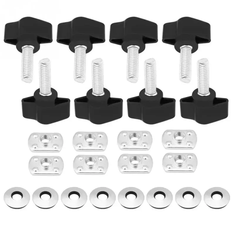 

8Pcs Car Hard Top Fasteners Thumb Screws Nuts Bolts for Jeep Wrangler YJ TJ JK Hard Top Thumb Screws Universal Car Accessories