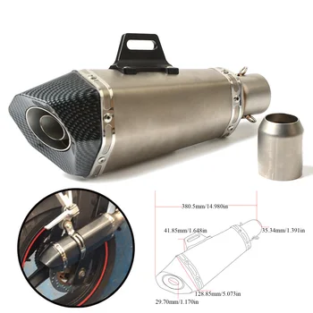 

36-51MM Universal Motorcycle Exhaust Pipe Modified Exhaust Pipe for YAMAHA YZF600R thundercat TRX850 SUPERTENERE/XT1200ZE MT10