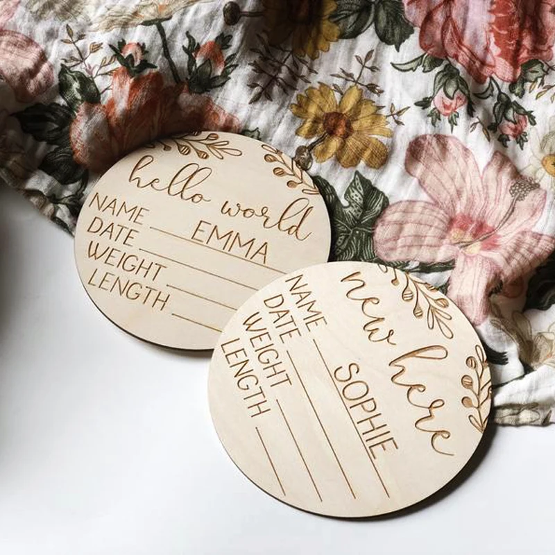 Milestone Circles Wood Baby Milestones Wooden Baby Milestones Circles Baby Photo Milestones Baby Photo Prop Milestone Prop