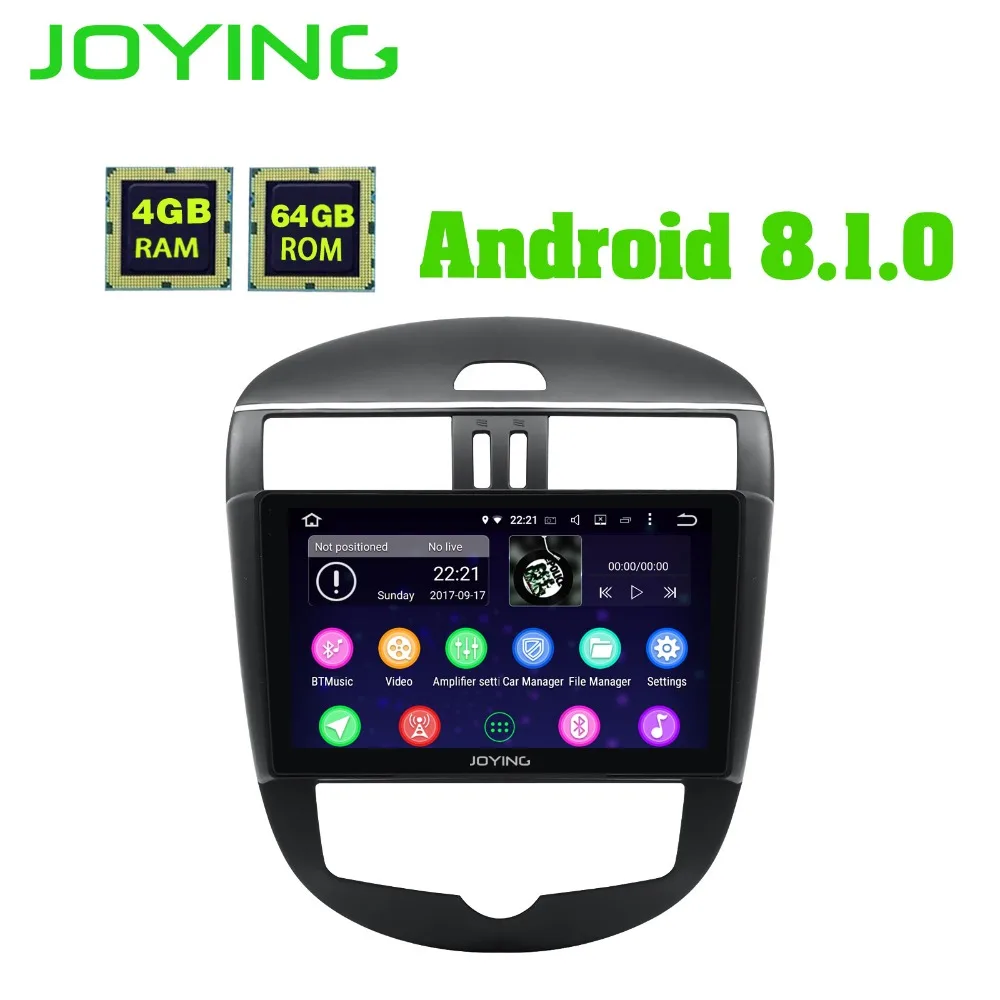Best JOYING 10.1" IPS Screen 4G ram Android 8.1 GPS Unit Radio Car Stereo Player Autoradio for Nissan Tiida/Versa 2011-2015 Head Unit 3