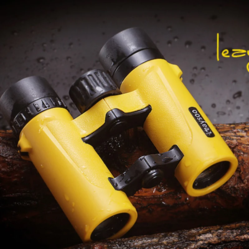 LEAYSOO 8X25 Zoom миниатюрный бинокль MC Green пленка складной кемпинг охотничий телескоп