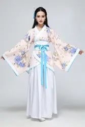 2019 Hanfu Национальный Костюм Древний китайский Косплей Костюм Древний китайский Hanfu Женская Hanfu одежда леди китайское сценическое платье