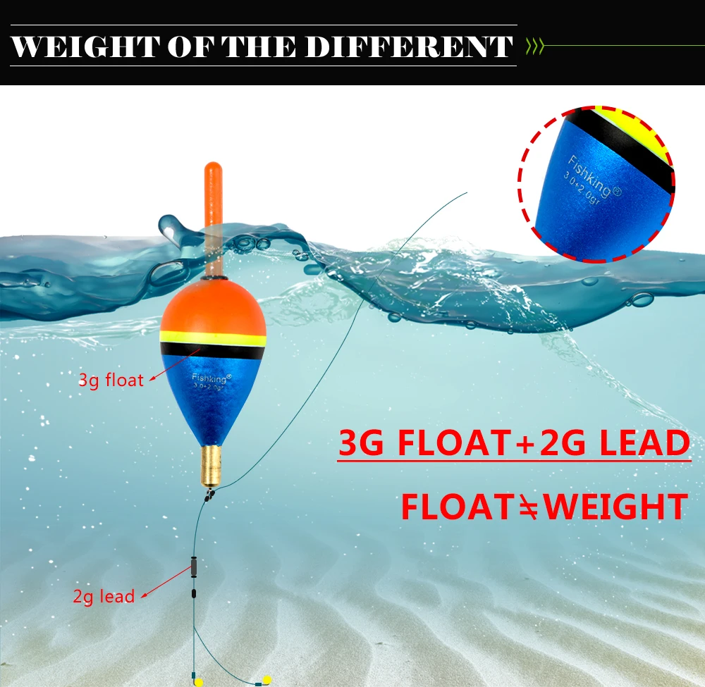 Рыбы король 1 шт. рыболовных поплавков из баргузинской ели с шарнирным соединением 2+ 2g/3+ 2g/4+ 2g/5+ 3g Медь вертикальный буй ловля на поплавочную удочку снасти 4 вида цветов