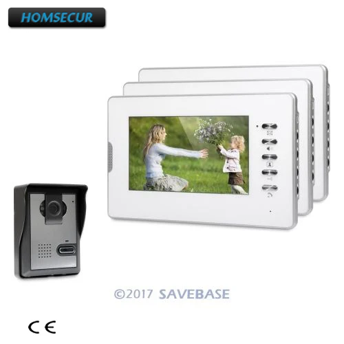 

HOMSECUR 7inch Wired Video Door Entry Call System with IR Night Vision for Home Security