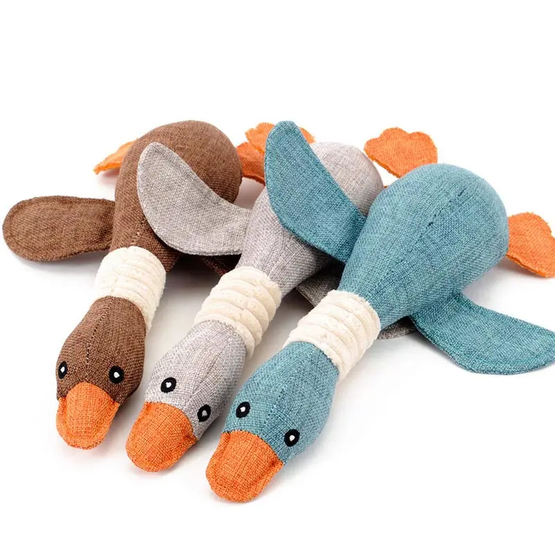 1pcs novel Wild goose Toys Stuffed Squeaking Wild goose Toy Plush
