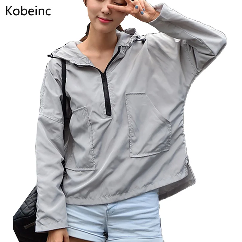 Fashion Sun Protection Women Jackets Hooded Long Sleeve Women Tops