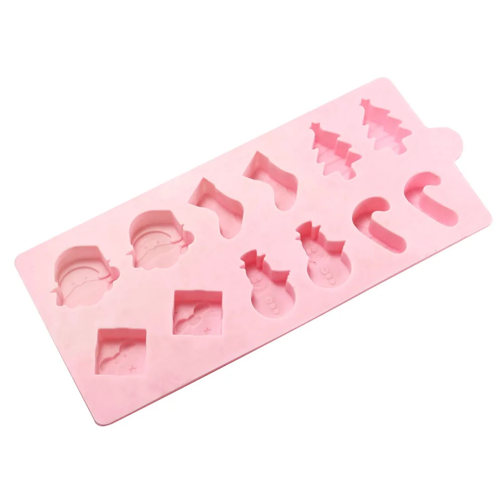 T0916P0158A Silicone Mold Santa Claus Snowman Pine Wand Sock detail 04